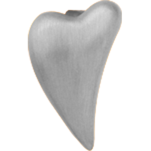 Image of Christina Collect Brushed Heart sølv charm